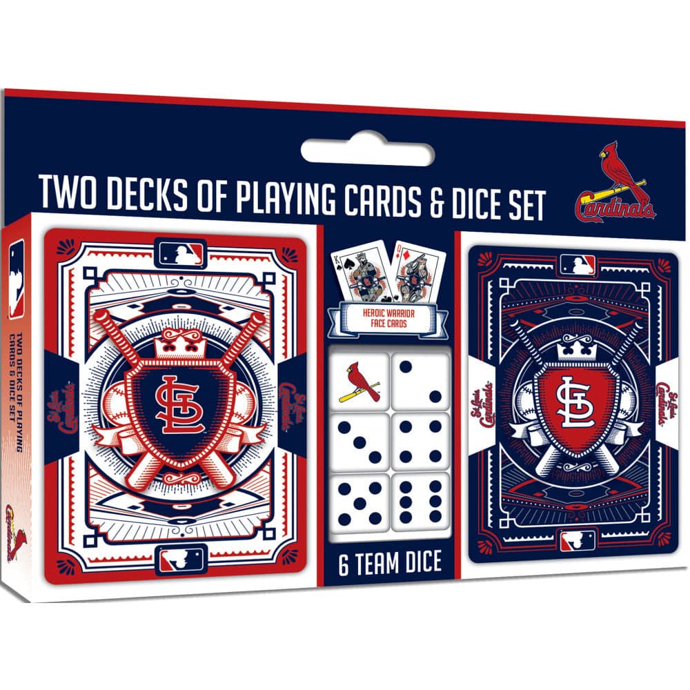 St. Louis Cardinals - 2-Pack Playing Cards & Dice Set