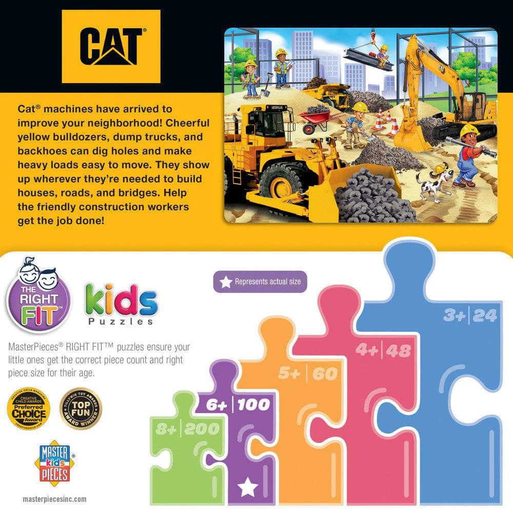 CAT - Building Time 100 Piece Jigsaw Puzzle (ONLINE ORDER ONLY)