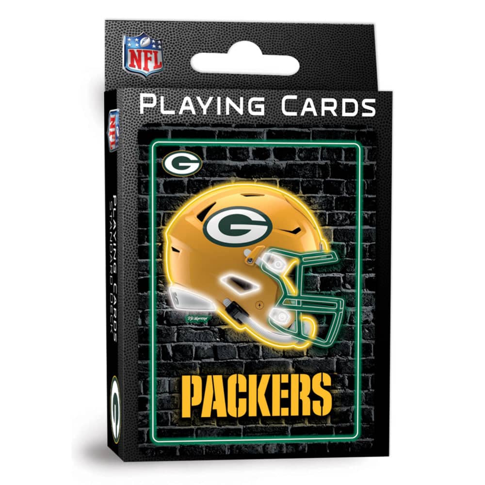 Green Bay Packers Neon-Styled Playing Cards - 54 Card Deck (ONLINE ORDER ONLY)