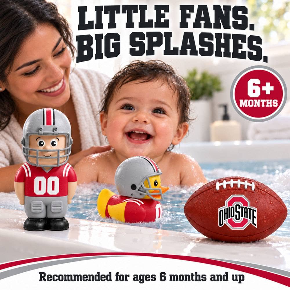Bathletes - Ohio State Buckeyes NCAA Bath Toys