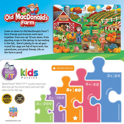 Old MacDonald's Farm - Pumpkin Patch 60 Piece Jigsaw Puzzle (ONLINE ORDER ONLY)