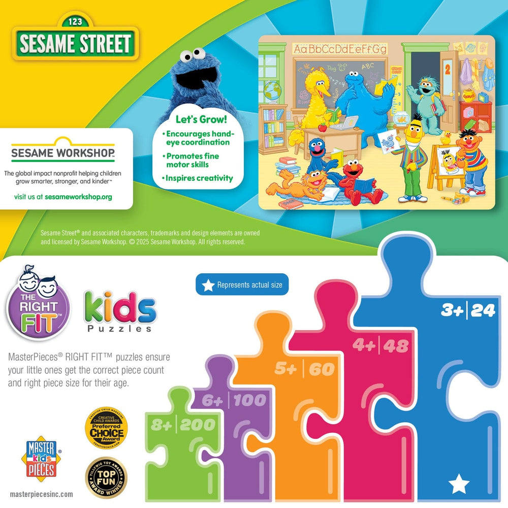 Sesame Street - School Time 24 Piece Jigsaw Puzzle (ONLINE ORDER ONLY)