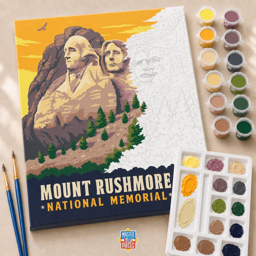 National Memorial - Mount Rushmore Paint by Number (ONLINE ORDER ONLY)