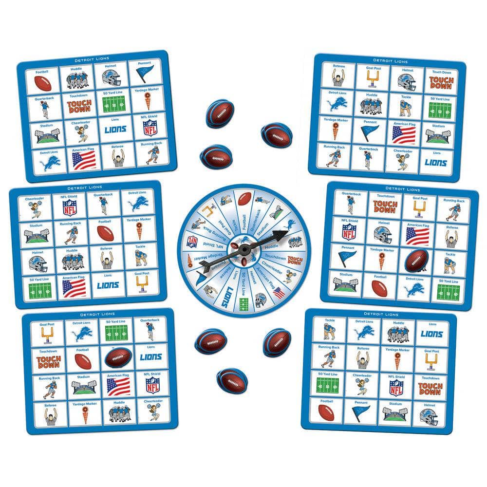 Detroit Lions NFL Bingo Game
