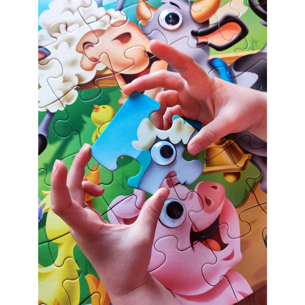 Googly Eyes - Farm Animals 48 Piece Jigsaw Puzzle (ONLINE ORDER ONLY)