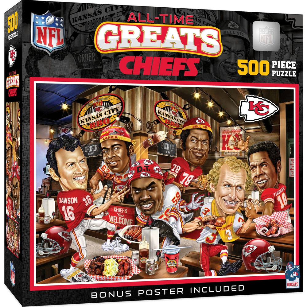 Kansas City Chiefs - All Time Greats 500 Piece Jigsaw Puzzle (ONLINE ORDER ONLY)