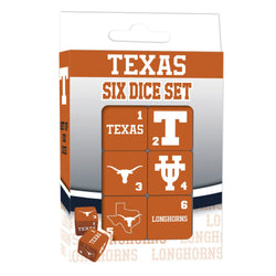 Texas Longhorns Dice Set (ONLINE ORDER ONLY)