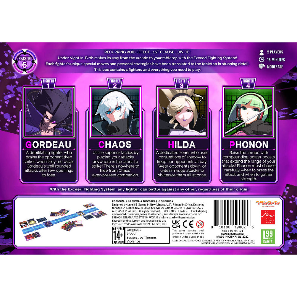 Exceed: Under Night In-Birth - Gordeau Box (ONLINE ORDER ONLY)
