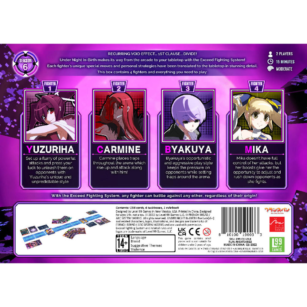 Exceed: Under Night In-Birth - Yuzuriha Box (ONLINE ORDER ONLY)