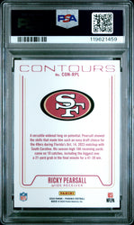 Graded 2024 Panini Phoenix Ricky Pearsall #CONRPL Contours Hyper Rookie RC Football Card PSA 10 Gem Mint (ONLINE ORDER ONLY)