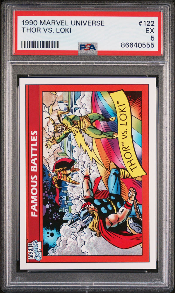 1990 MARVEL UNIVERSE THOR VS. LOKI  #122 - PSA 5 (Online Order Only)