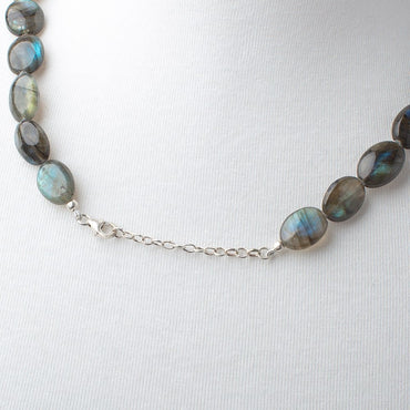 Labradorite Plain Nugget Necklace AAA (ONLINE ORDER ONLY)