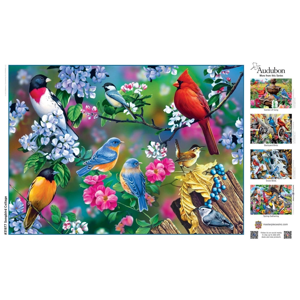 Audubon - Songbird Collage 1000 Piece Jigsaw Puzzle (ONLINE ORDER ONLY)