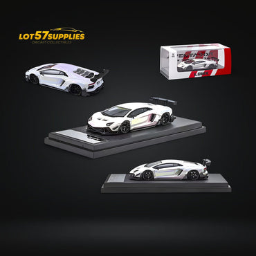 Star Model Aventador LBWK LP700-4 Chrome Rainbow White 1:64 (ONLINE ORDER ONLY)