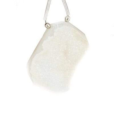 Latte & Off White Drusy Focal Bead Free Shape (ONLINE ORDER ONLY)
