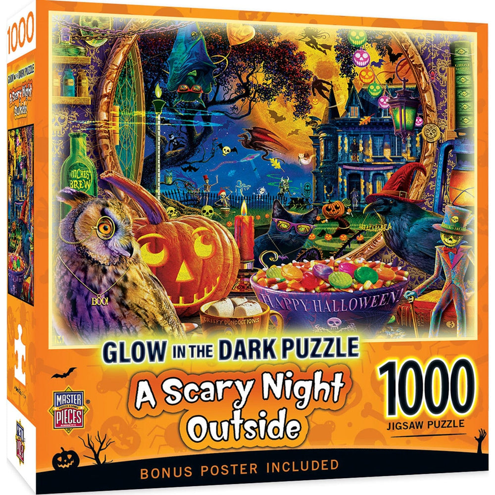 Glow in the Dark - A Scary Night Outside 1000 Piece Jigsaw Puzzle (ONLINE ORDER ONLY)