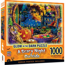 Glow in the Dark - A Scary Night Outside 1000 Piece Jigsaw Puzzle (ONLINE ORDER ONLY)