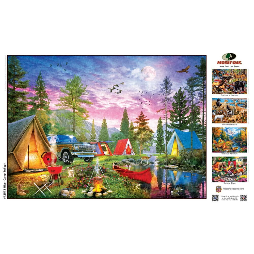 Mossy Oak - River Camp Twilight 1000 Piece Jigsaw Puzzle