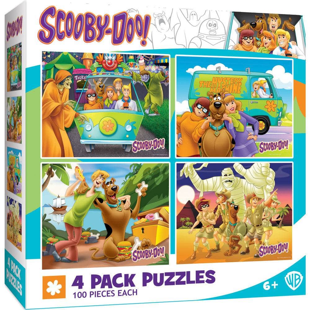 Scooby-Doo! 100 Piece Jigsaw Puzzles 4-Pack
