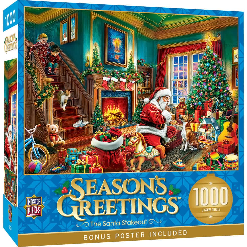 Season's Greetings - The Santa Stakeout 1000 Piece Jigsaw Puzzle