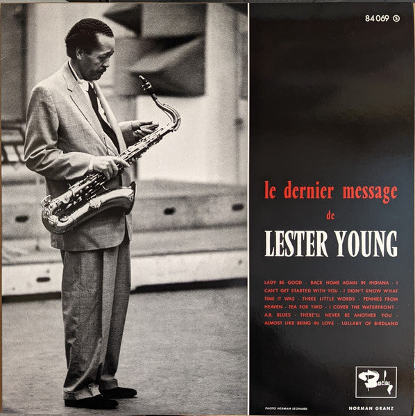 Le Dernier Message De Lester Young [Vinyl] (ONLINE ORDER ONLY)