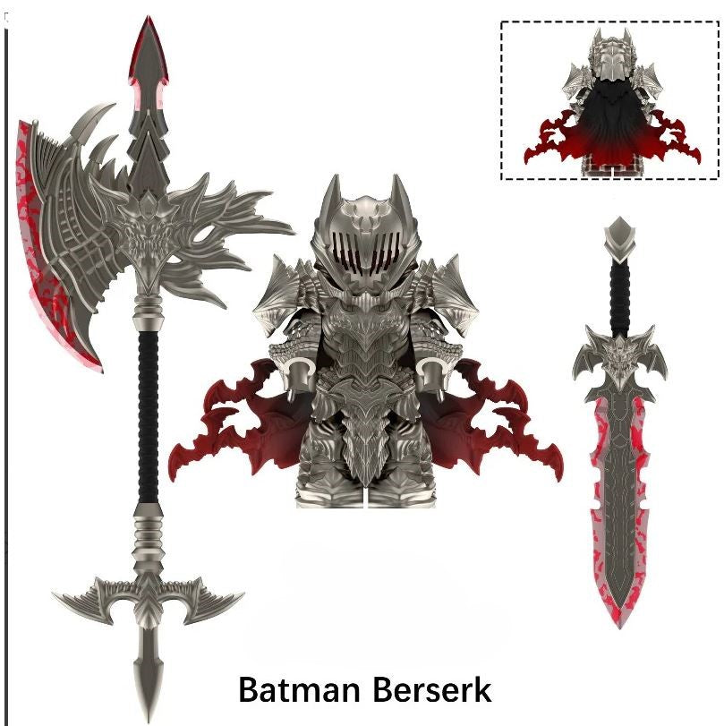 Batman Berserk Anime Minifigure – Dark Armored Demon Slayer Style (ONLINE ORDER ONLY)