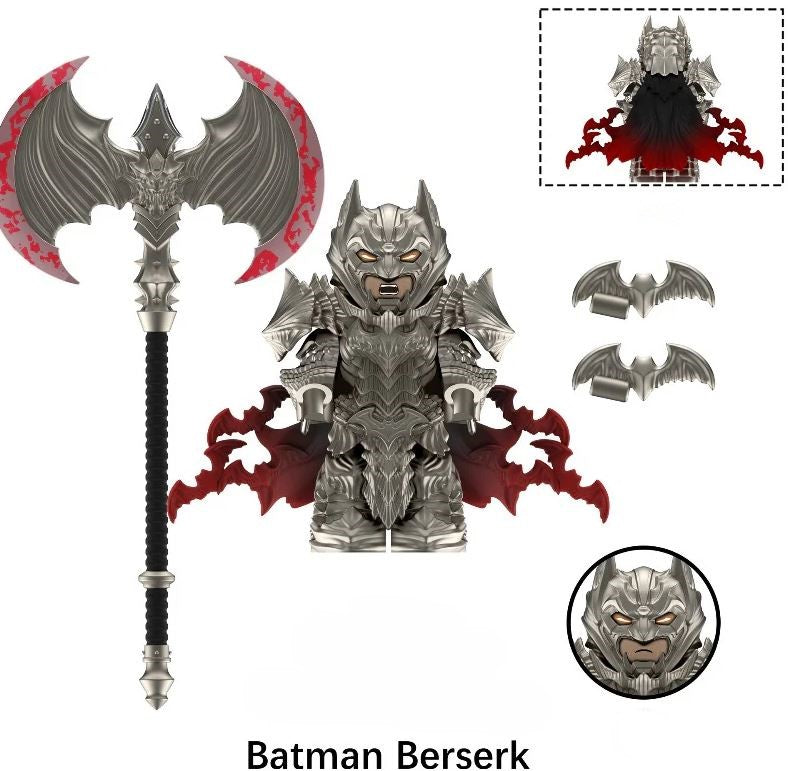 Batman Berserk Anime Minifigure – Dark Armored Demon Slayer Style s3 (ONLINE ORDER ONLY)