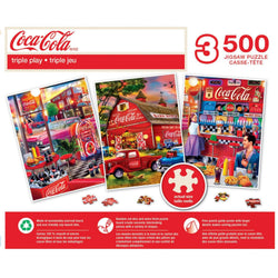 Coca-Cola - 500 Piece Jigsaw Puzzles 3-Pack