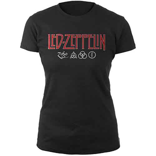 Led Zeppelin - Logo & Symbols [T-Shirt] (ONLINE ORDER ONLY)