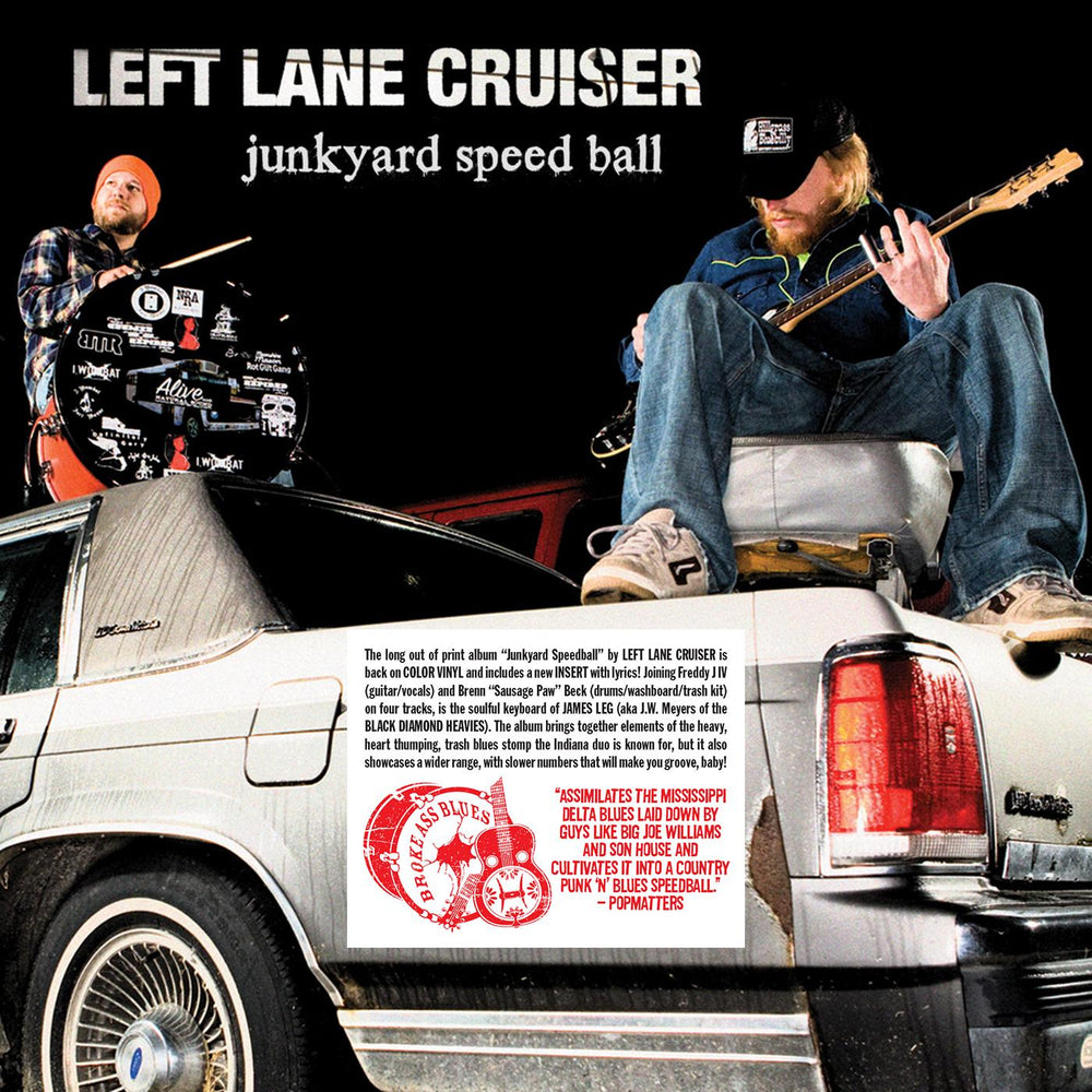 Left Lane Cruiser - Junkyard Speedball (RED & BLACK "SMASH" VINYL) [Vinyl] (ONLINE ORDER ONLY)
