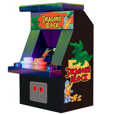 Dragon's Block Arcade Machine Toy Building Kit made using LEGO parts - B3 Customs (Online Order Only)