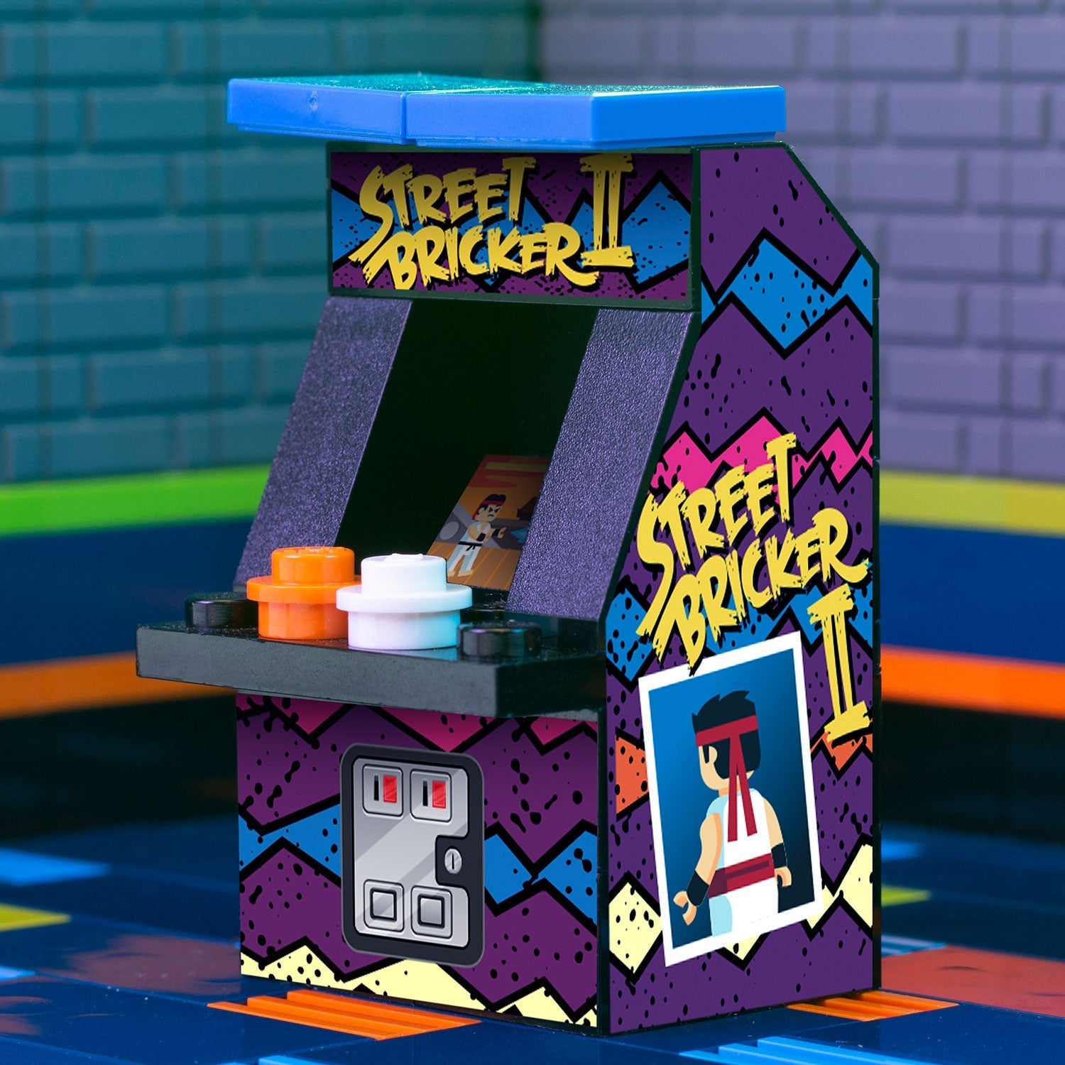 Street Bricker II - B3 Customs Arcade Machine made using LEGO parts (Online Order Only)