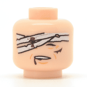 Bandaged Head - Custom LEGO Military Part (Online Order Only)
