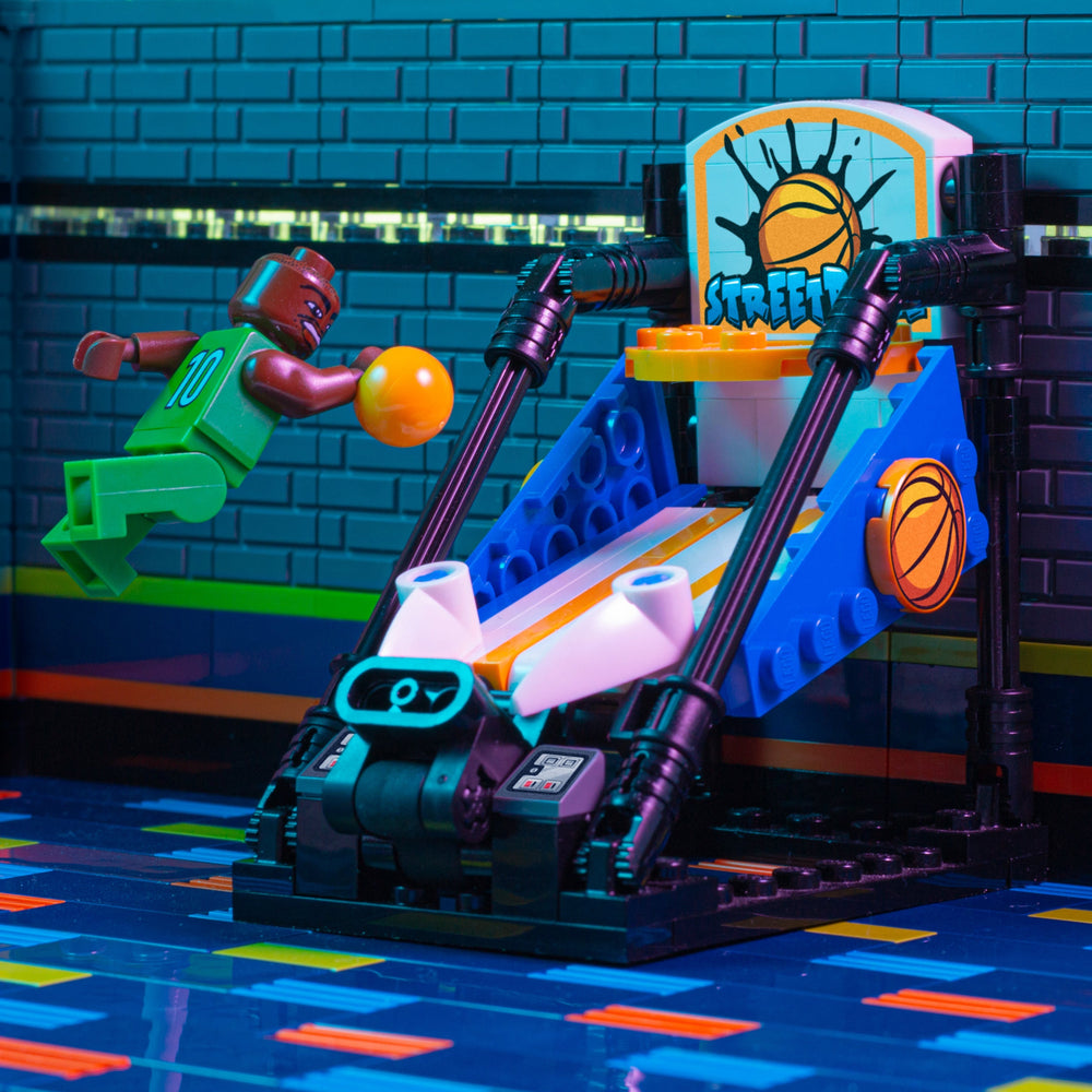 Streetball (Basketball) Arcade made using LEGO parts - B3 Customs (Online Order Only)