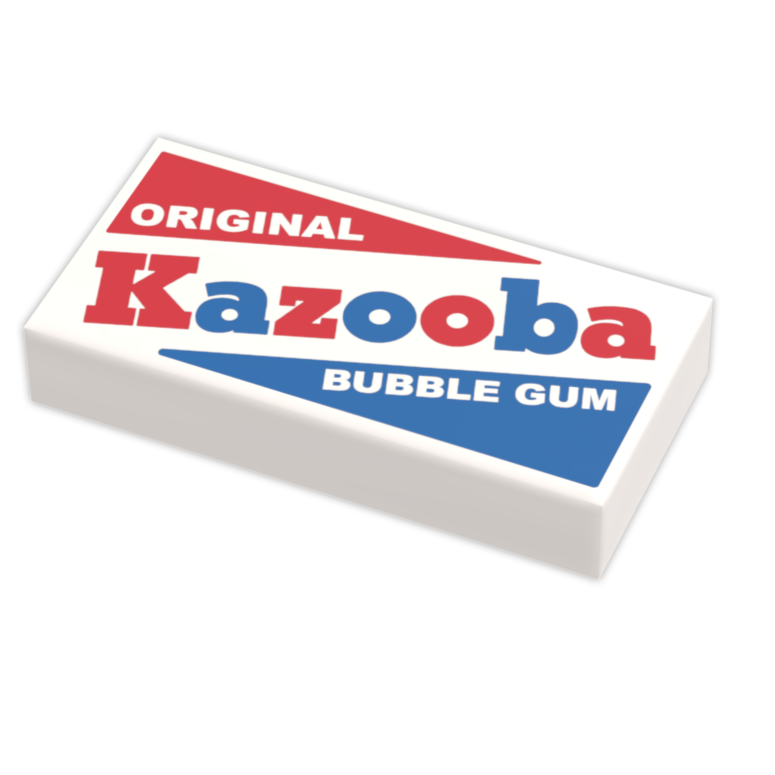 Kazooba Minifig Bubble Gum made using LEGO parts (Online Order Only)