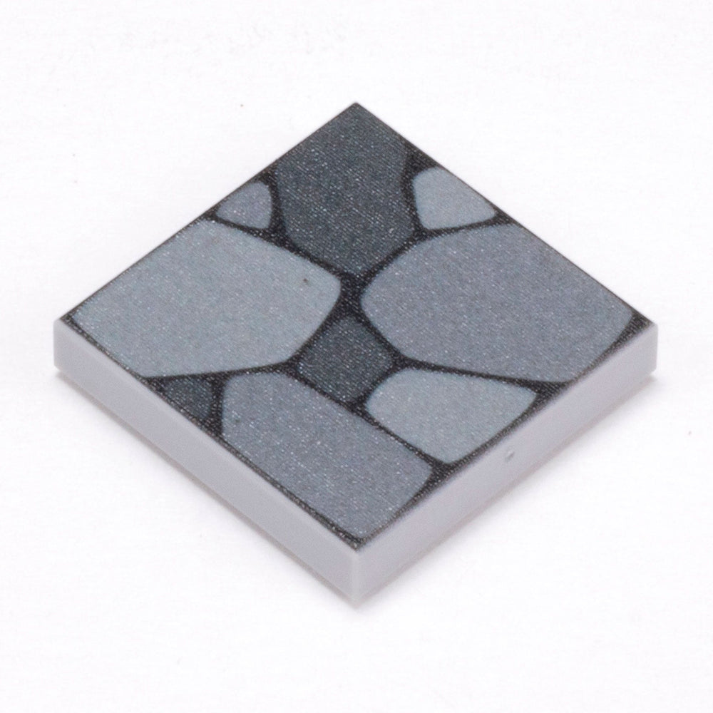 Cobblestone Flooring - Custom Printed 2x2 Tile made using LEGO part (Online Order Only)