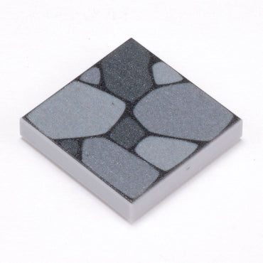 Cobblestone Flooring - Custom Printed 2x2 Tile made using LEGO part (Online Order Only)