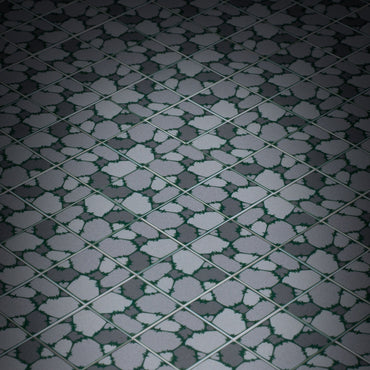 Cobblestone Flooring (Plant Overgrowth) - Custom Printed 2x2 Tile made using LEGO part (Online Order Only)