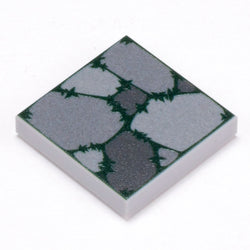 B3 Customs Cobblestone (Plant Overgrowth) Tile Part Pack (20 Tiles) made with LEGO parts (Online Order Only)
