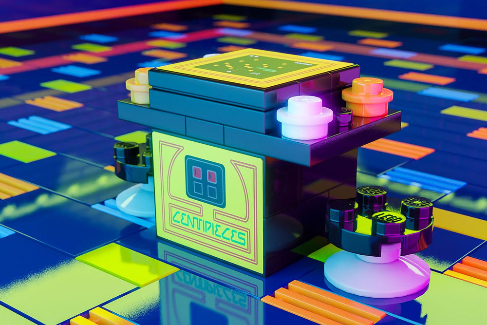 Centipieces 2-Player Classic Arcade made using LEGO parts - B3 Customs (Online Order Only)