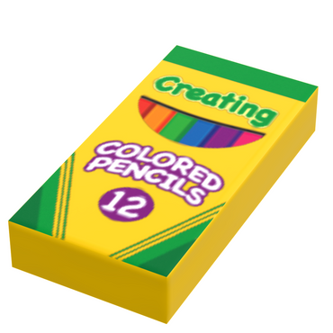 Creating Colored Pencils (1x2 Tile) made using LEGO part - B3 Customs (Online Order Only)