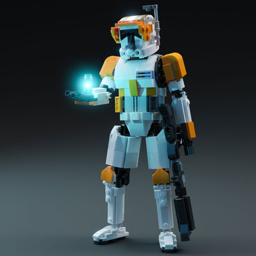 Commander Cody 9" Figure - Custom MOC made using LEGO bricks (Online Order Only)