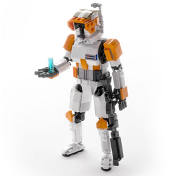 Commander Cody 9" Figure - Custom MOC made using LEGO bricks (Online Order Only)