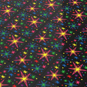 80's Arcade Carpet 6x6 Tiles (Bursts) - Pack of 10 made using LEGO parts (Online Order Only)