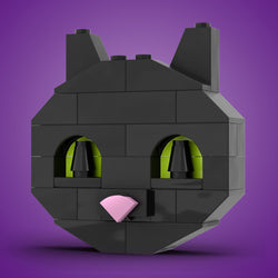 Custom Halloween Black Cat made using LEGO parts (Online Order Only)