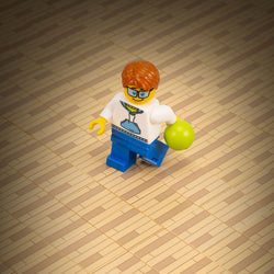 Hardwood Flooring (Light) / Basketball Court 2x2 Tile made using LEGO parts -B3 Customs (Online Order Only)