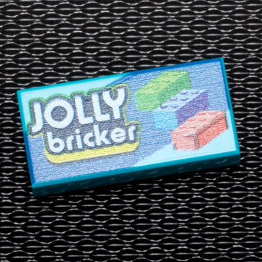 Jolly Bricker Printed 1x2 Tile made using LEGO part - B3 Customs (Online Order Only)
