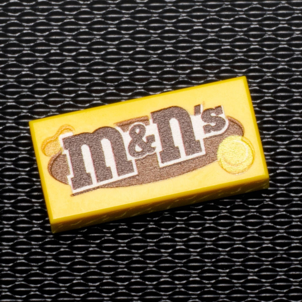 M&N's (Peanut) - B3 Customs® Printed 1x2 Tile made using LEGO part (Online Order Only)