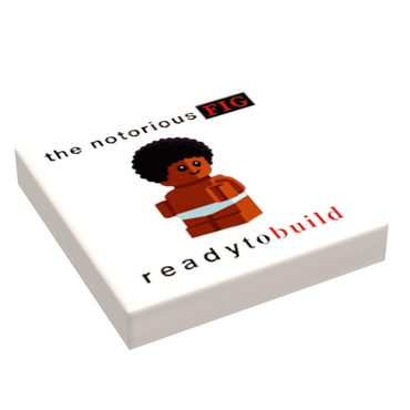 Notorious FIG, Ready to Build Music Album Cover (2x2 Tile) made using LEGO parts - B3 Customs (Online Order Only)