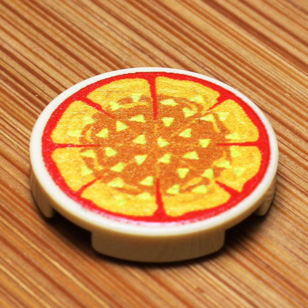Pineapple Pizza Pie - Custom (2x2 Round Tile) (Online Order Only)